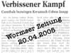 Wormser Zeitung 20.4.2005